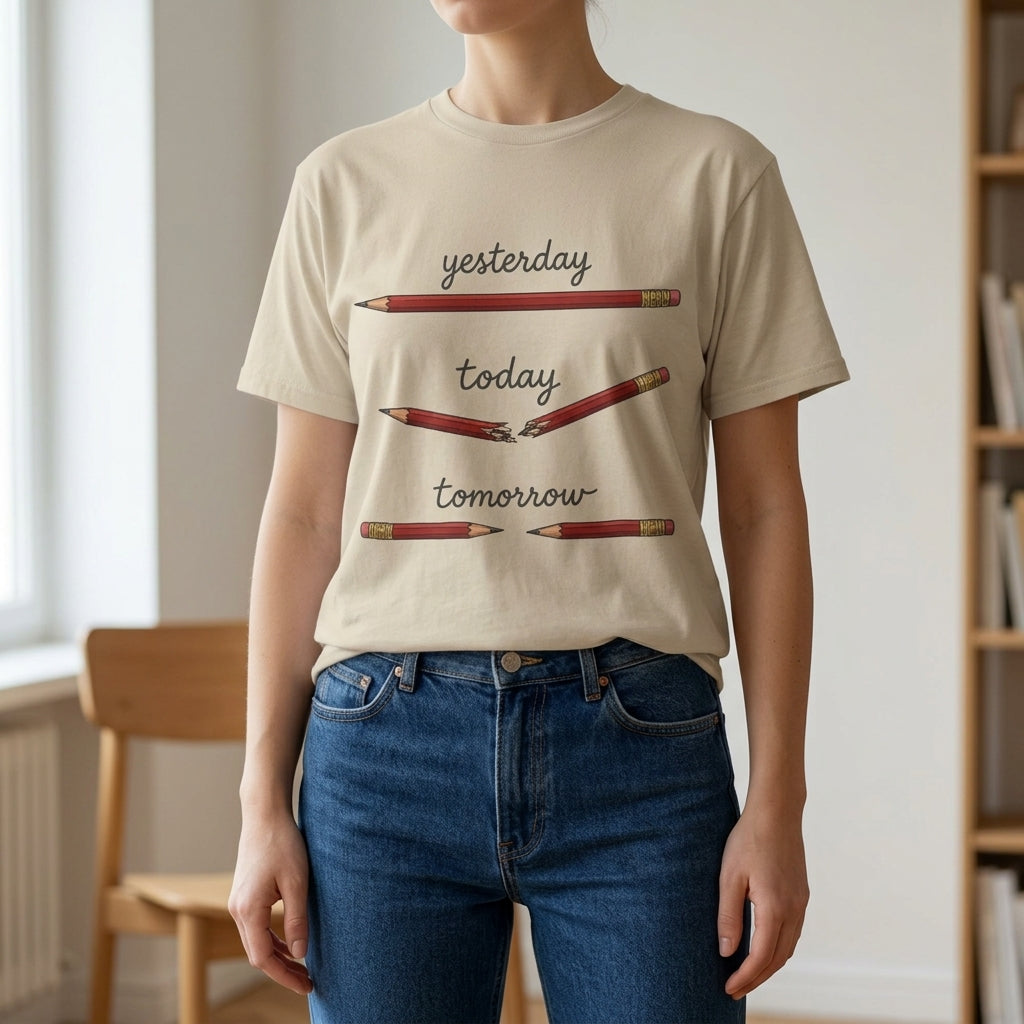 "yesterday, today, tomorrow" — Tshirt
