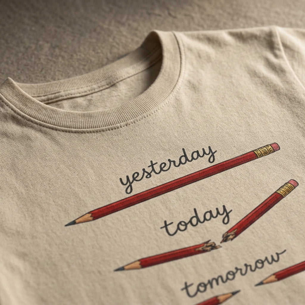 "yesterday, today, tomorrow" — Tshirt