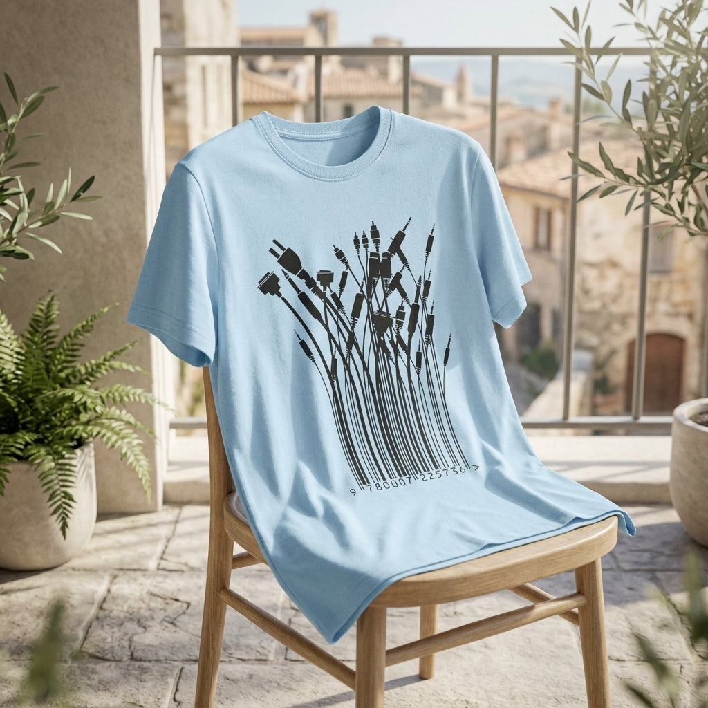 Barcode Wildflowers — T-Shirt