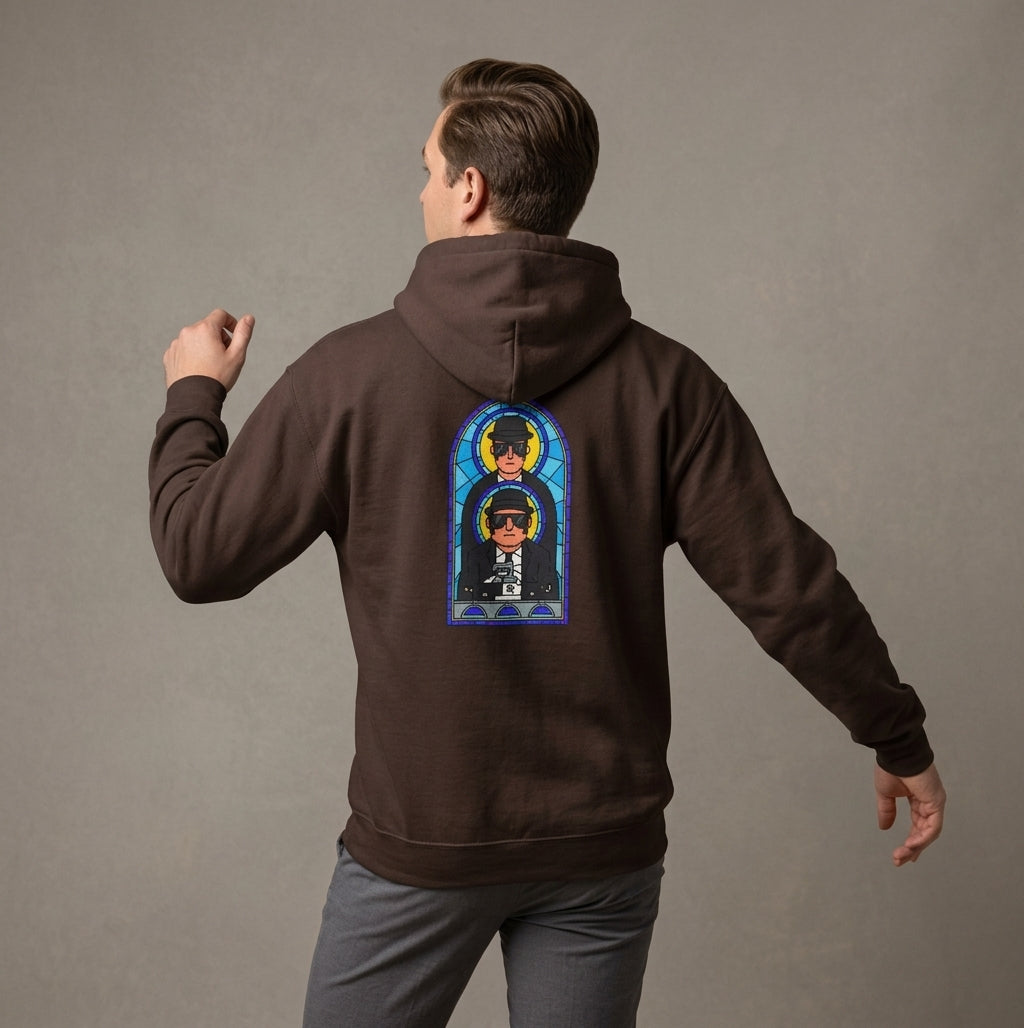 The Blues Brothers Tribute Hoodie – retro music movie sweatshirt.