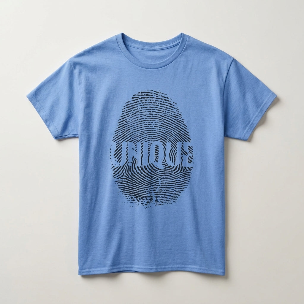 Unique Fingerprint Tee — Graphic Identity T-Shirt