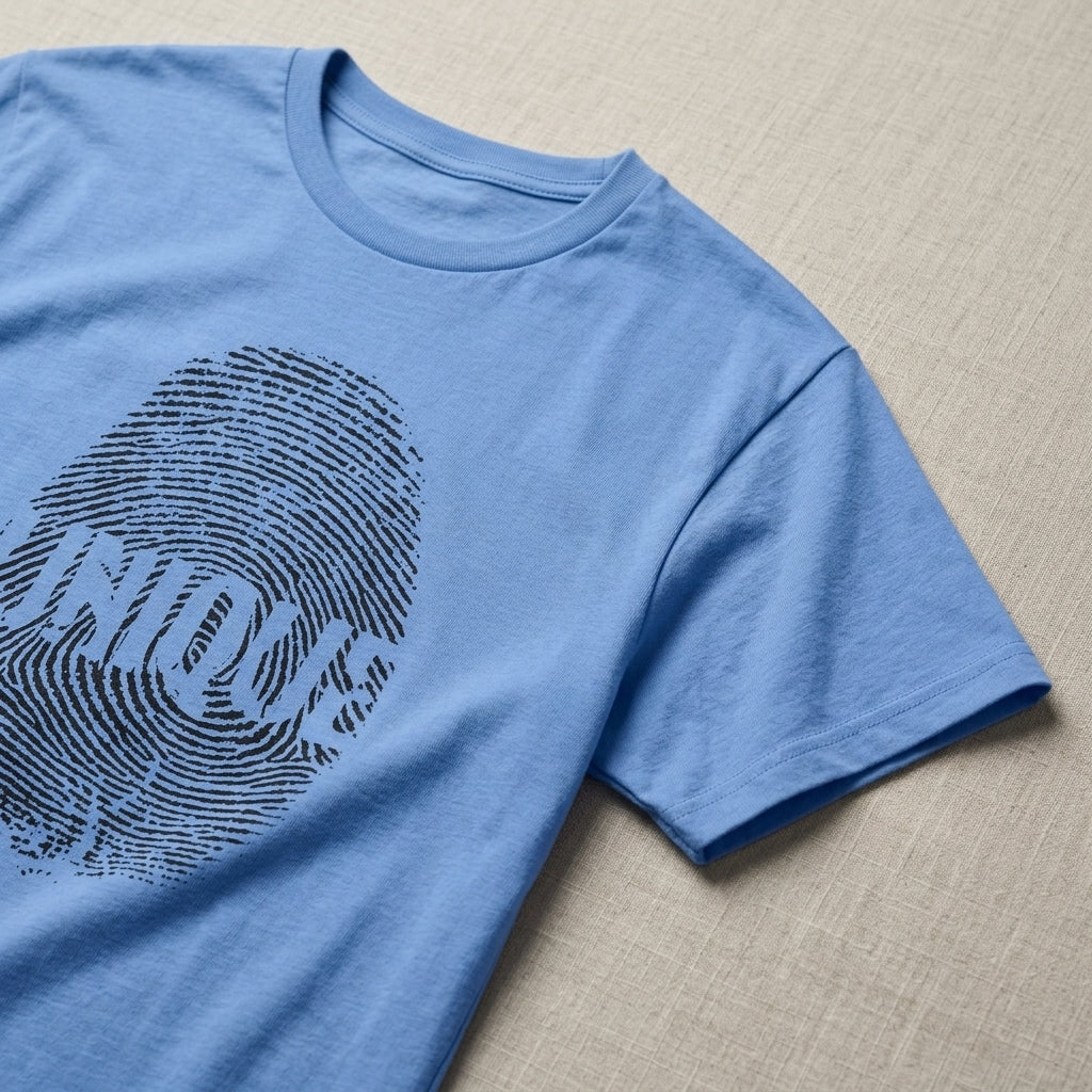 Unique Fingerprint Tee — Graphic Identity T-Shirt