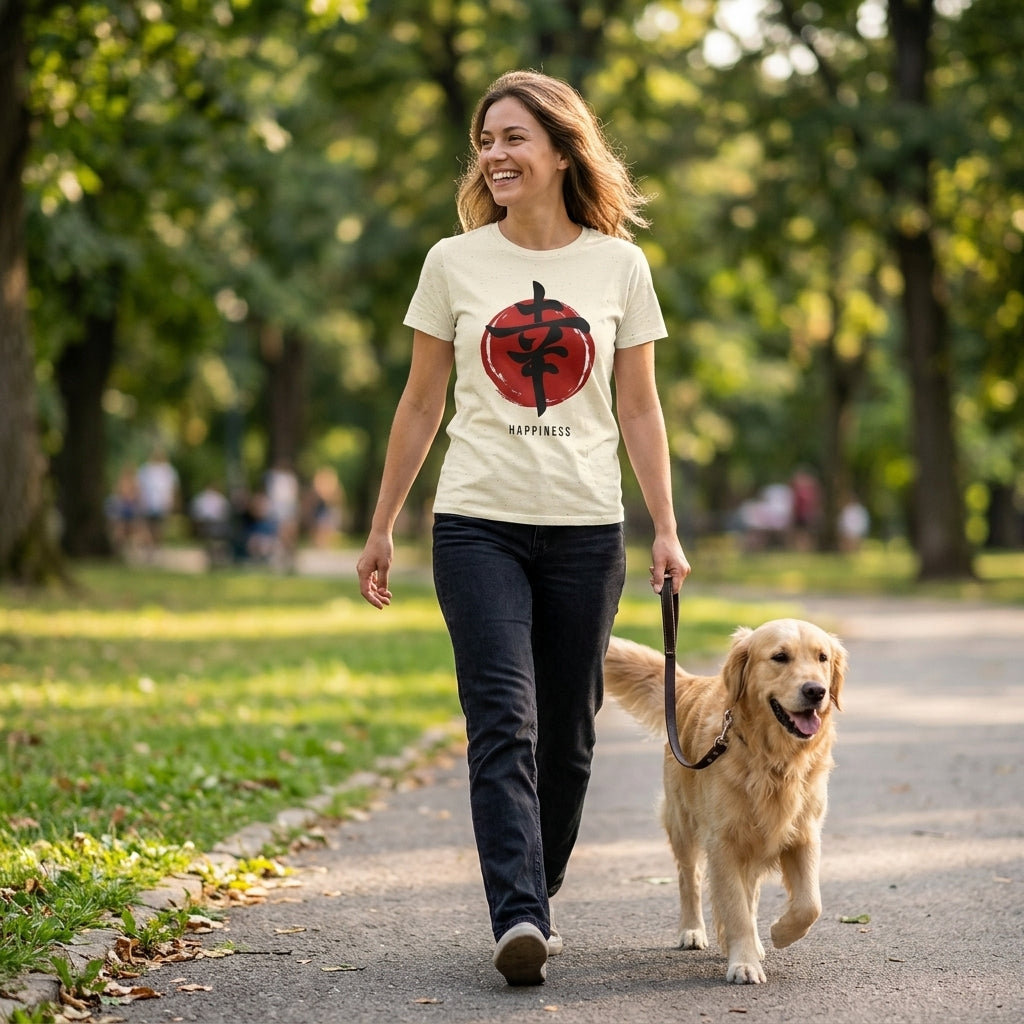 Happiness Kanji — T‑Shirt