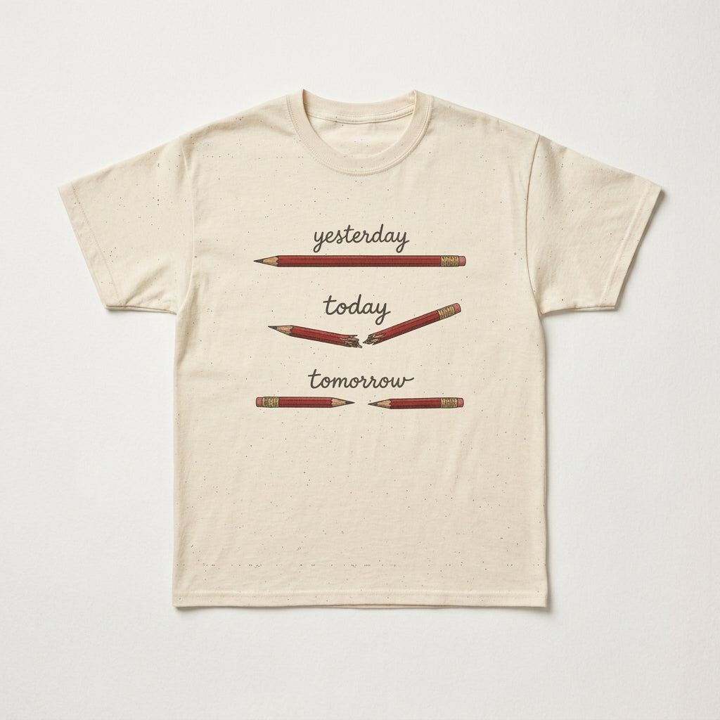 "yesterday, today, tomorrow" — Tshirt