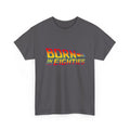 Born in the 80s T-Shirt in Charcoal with red and yellow retro lettering reading Born in the Eighties.