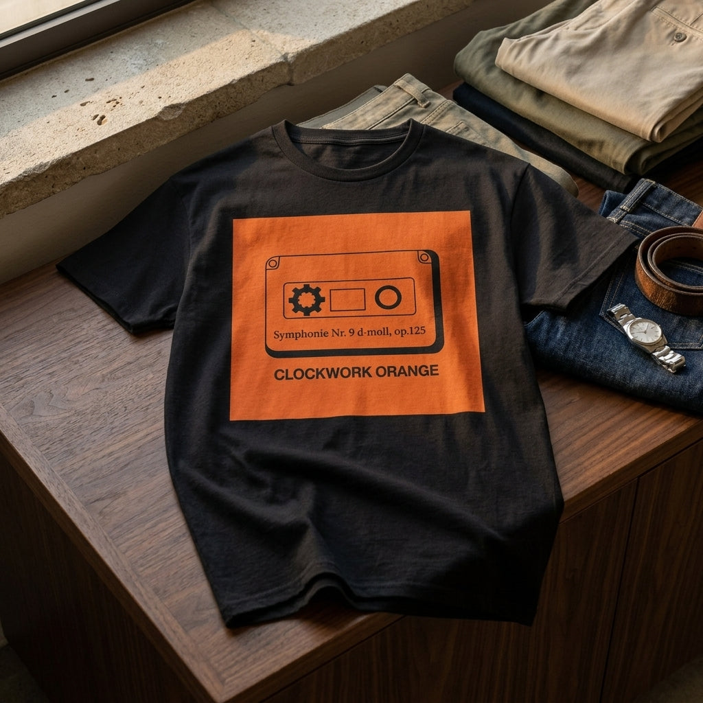 Clockwork Orange Cassette T-Shirt – Retro Cult Classic Graphic Tee