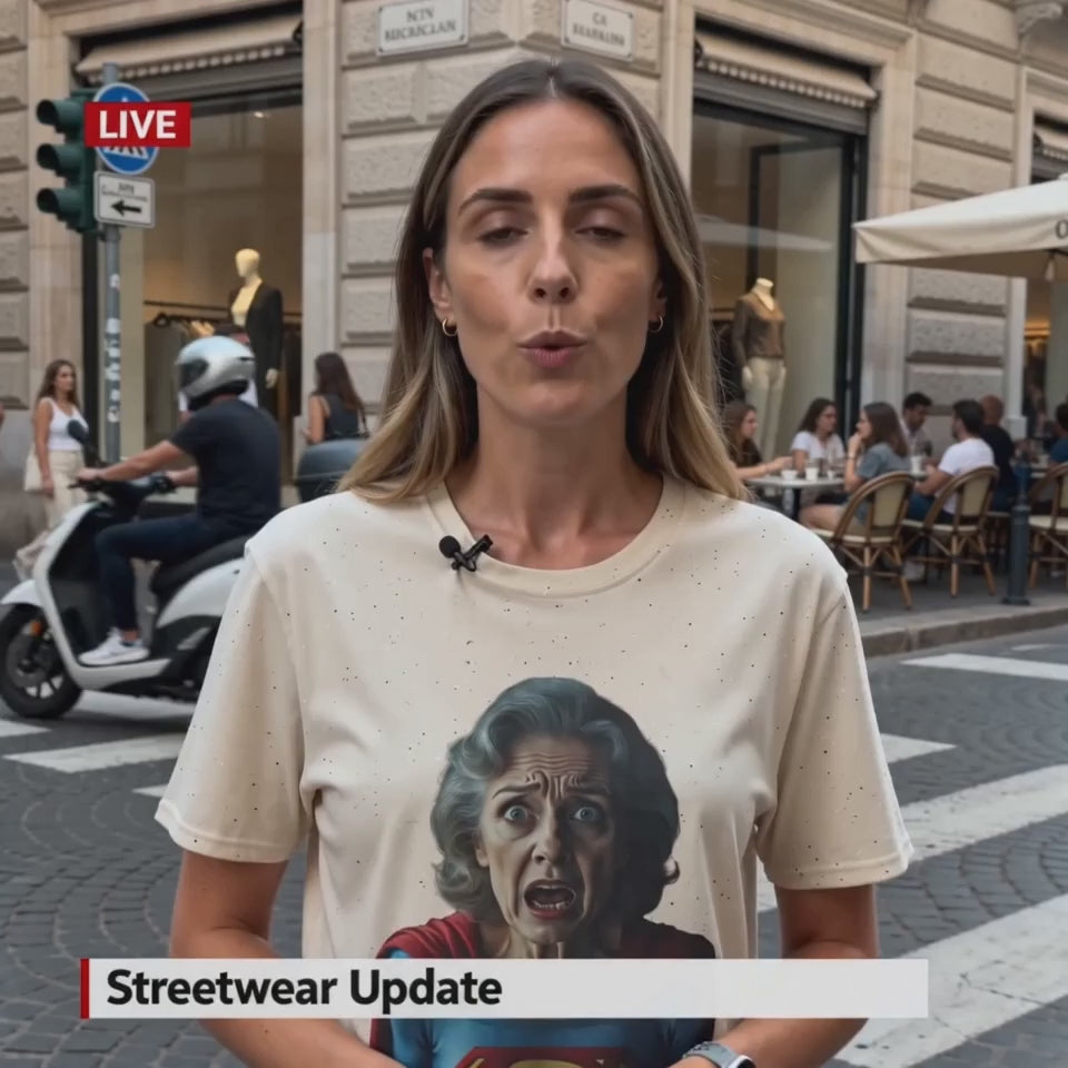 Maglietta Super Nonna – T-shirt grafica divertente da supereroe