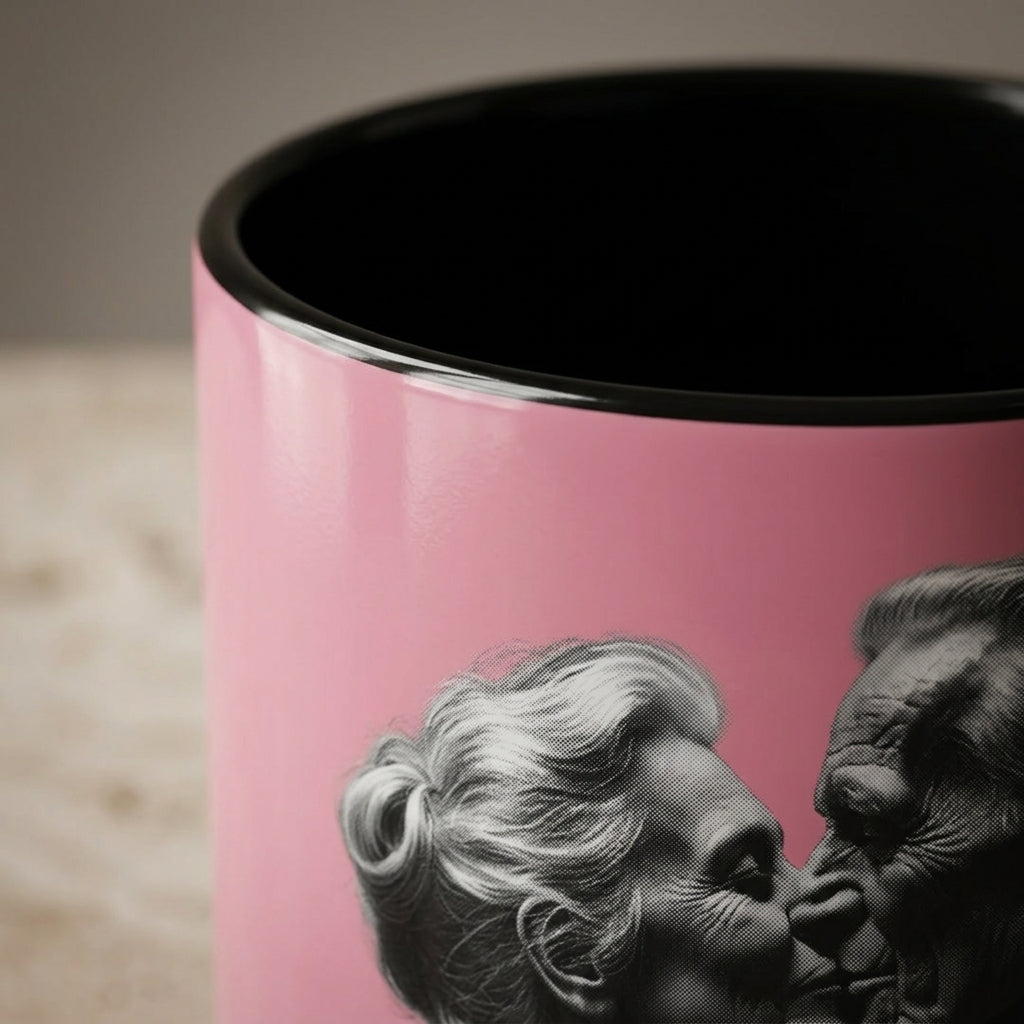 Elderly Superhero Couple Coffee Mug – Funny Pop Culture Ceramic Mug